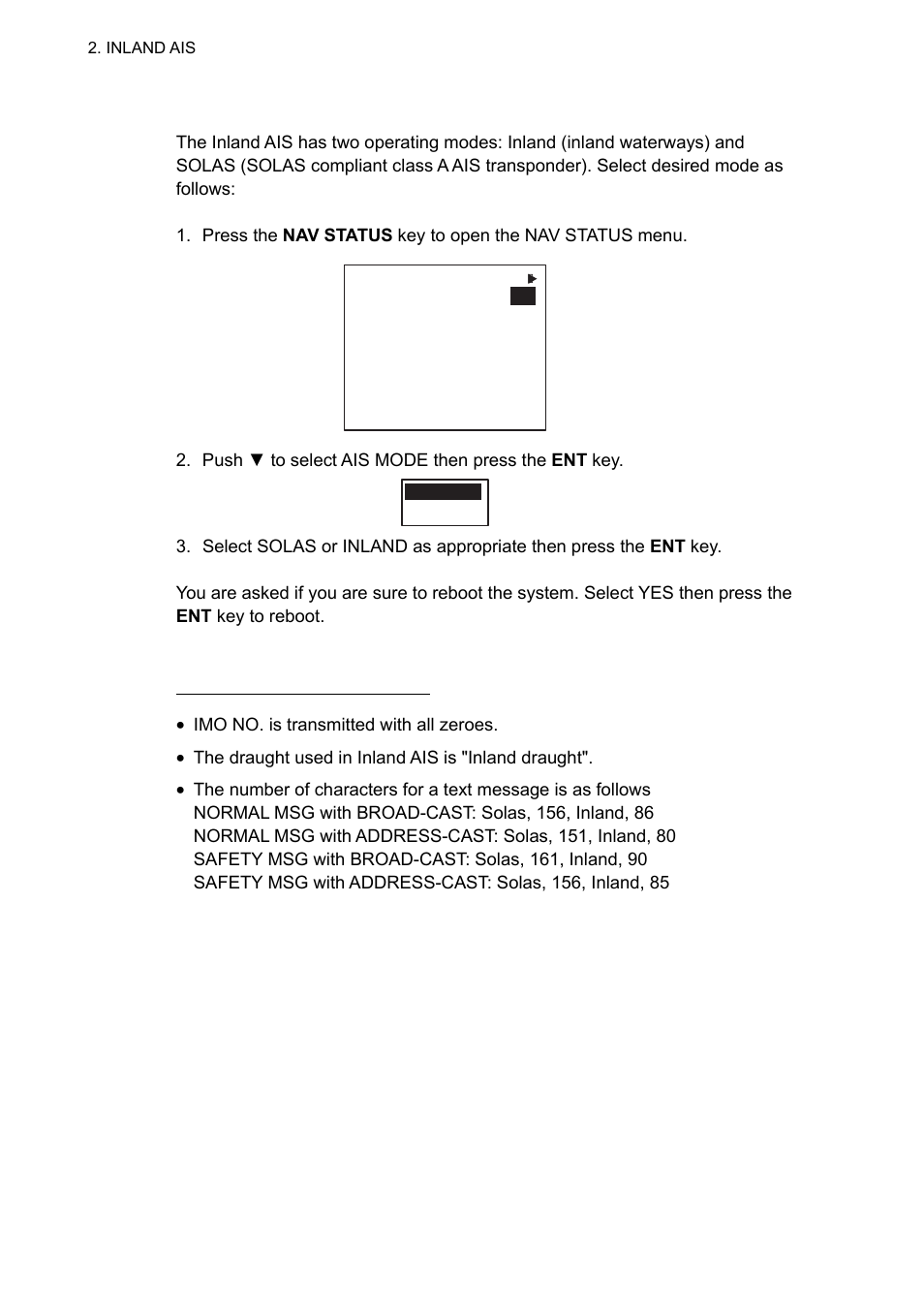 2 selecting ais mode | Furuno UAIS TRANPONDER FA-150 User Manual | Page 51 / 128