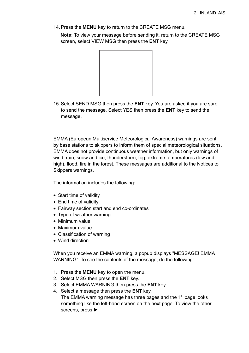 4 emma warning message | Furuno UAIS TRANPONDER FA-150 User Manual | Page 70 / 128