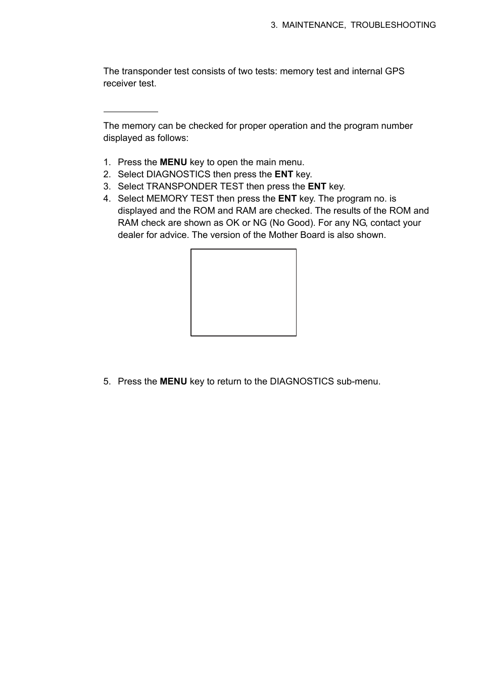 5 3.4.2 transponder test | Furuno UAIS TRANPONDER FA-150 User Manual | Page 80 / 128