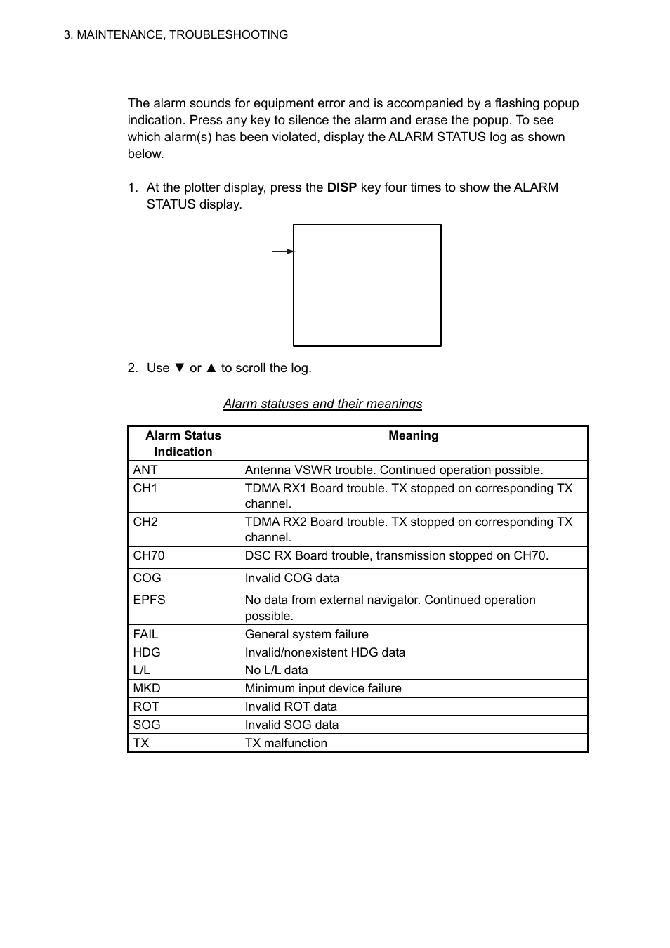 5 alarm status | Furuno UAIS TRANPONDER FA-150 User Manual | Page 83 / 128