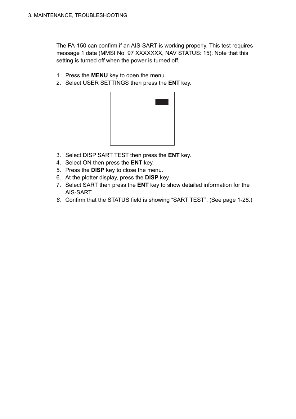 10 ais-sart test indication in target list | Furuno UAIS TRANPONDER FA-150 User Manual | Page 89 / 128