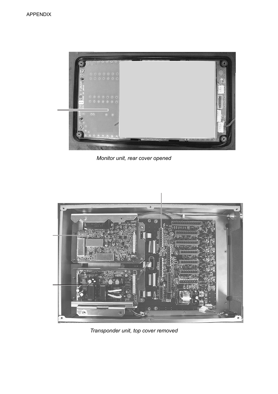 Parts location | Furuno UAIS TRANPONDER FA-150 User Manual | Page 95 / 128