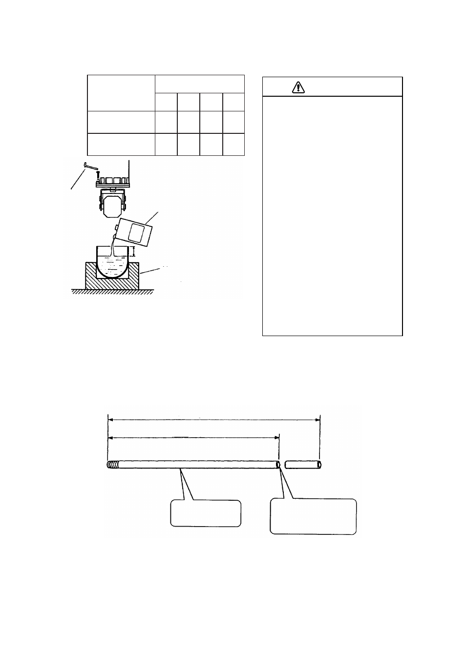 Caution, Figure 1-5 how to shorten the main shaft | Furuno CH-37 User Manual | Page 14 / 71