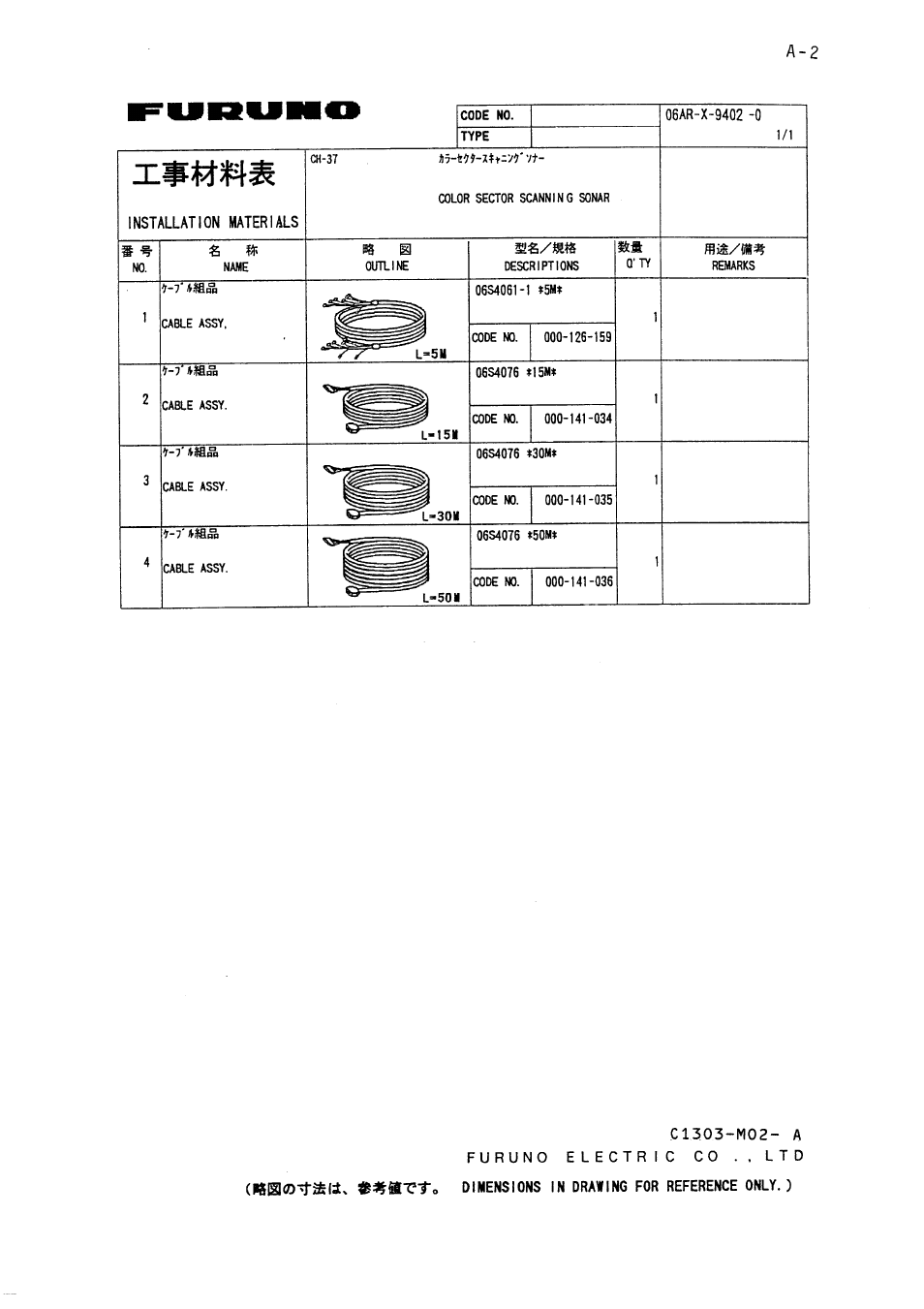 Furuno CH-37 User Manual | Page 50 / 71