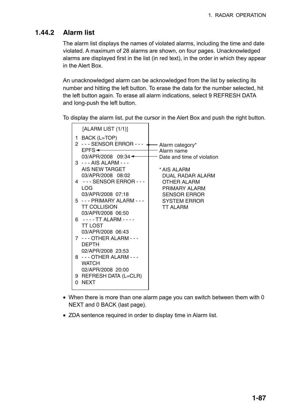 Furuno FAR-2107(-BB) User Manual | Page 109 / 312