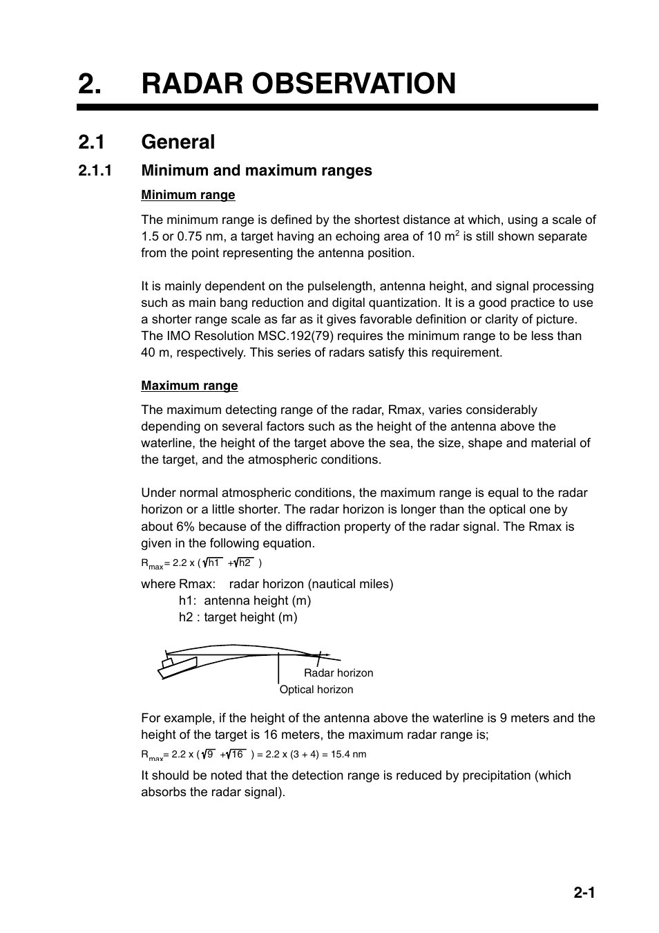 Radar observation, 1 general | Furuno FAR-2107(-BB) User Manual | Page 131 / 312