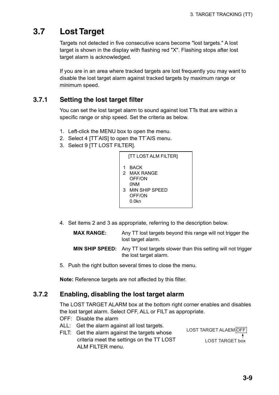 7 lost target | Furuno FAR-2107(-BB) User Manual | Page 147 / 312