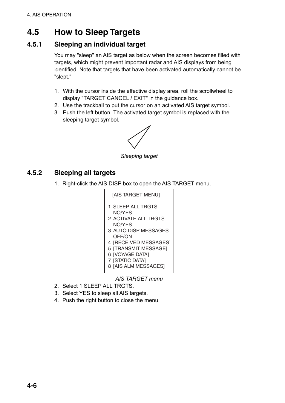 5 how to sleep targets | Furuno FAR-2107(-BB) User Manual | Page 180 / 312