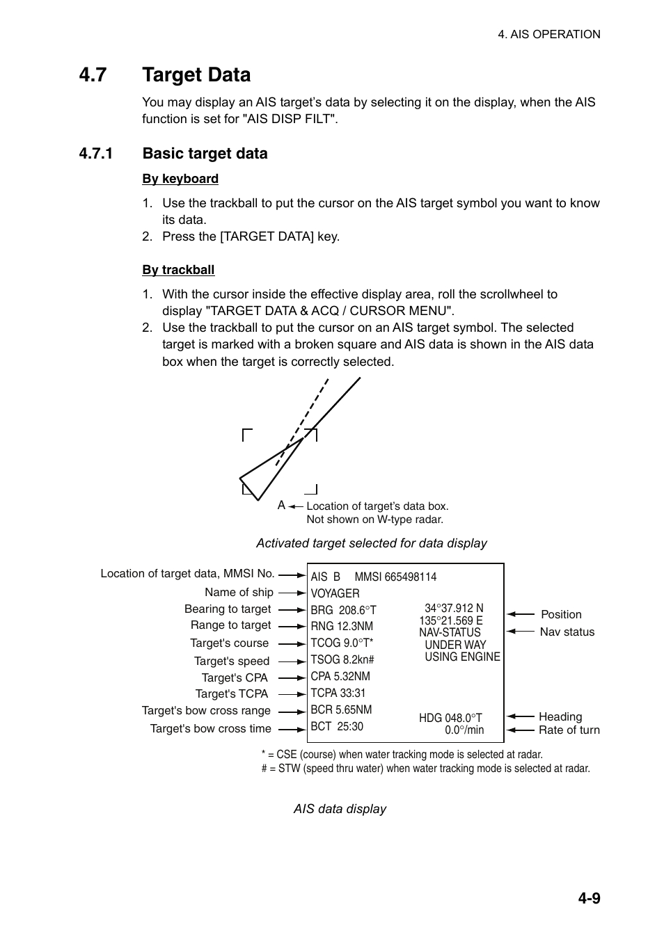 7 target data, 1 basic target data | Furuno FAR-2107(-BB) User Manual | Page 183 / 312
