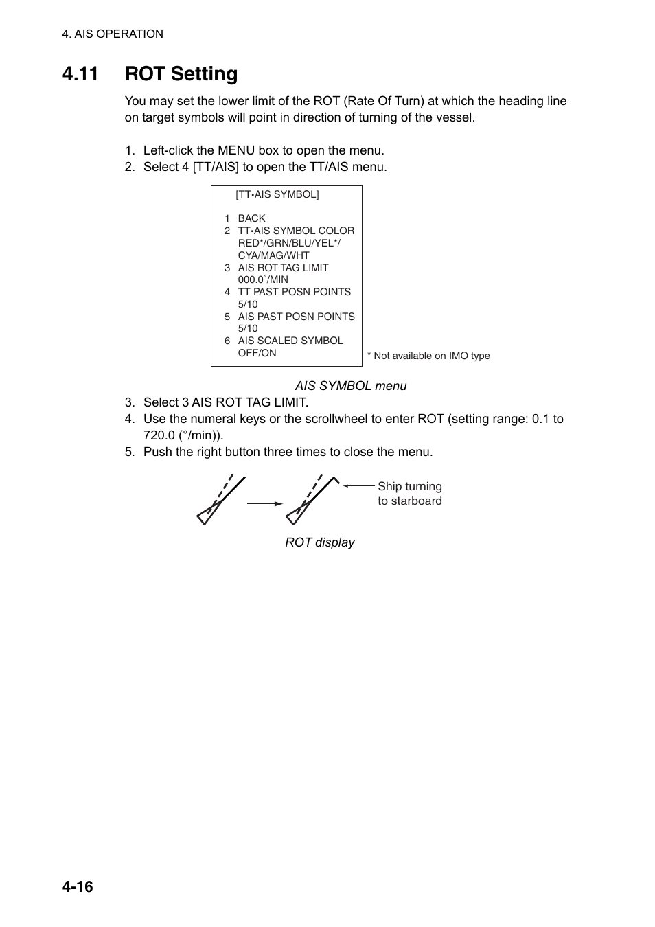 11 rot setting | Furuno FAR-2107(-BB) User Manual | Page 190 / 312