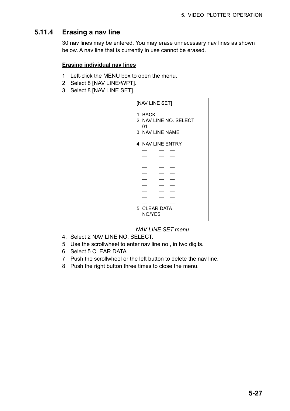 4 erasing a nav line | Furuno FAR-2107(-BB) User Manual | Page 227 / 312