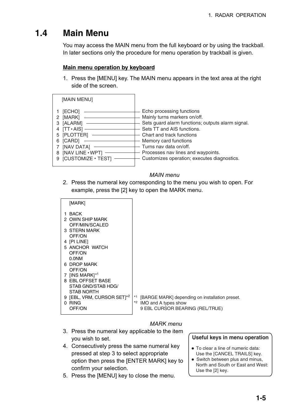 4 main menu | Furuno FAR-2107(-BB) User Manual | Page 27 / 312
