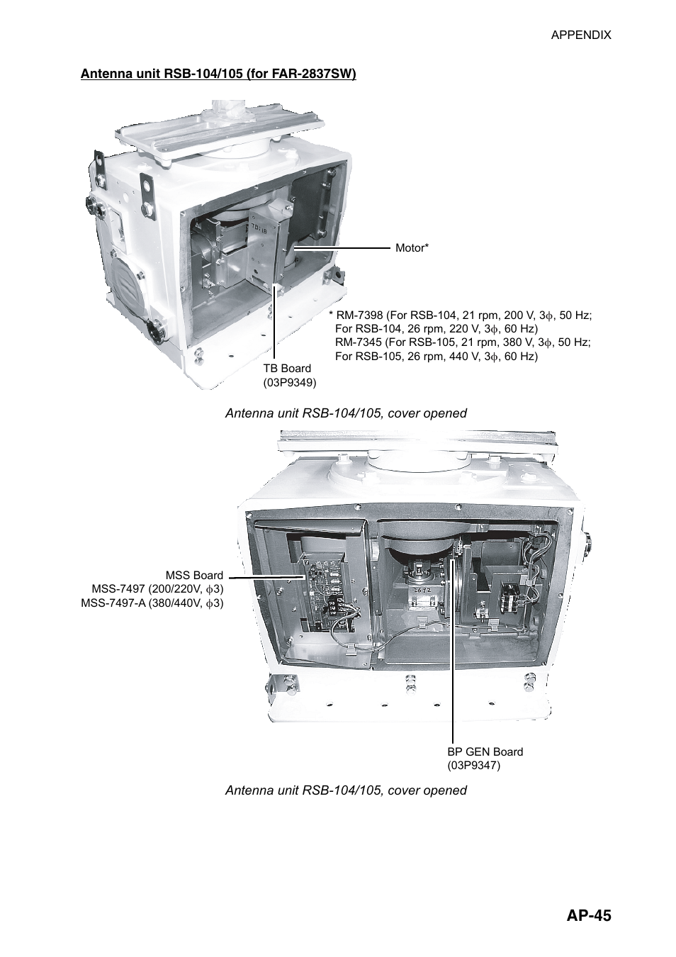 Ap-45 | Furuno FAR-2107(-BB) User Manual | Page 295 / 312