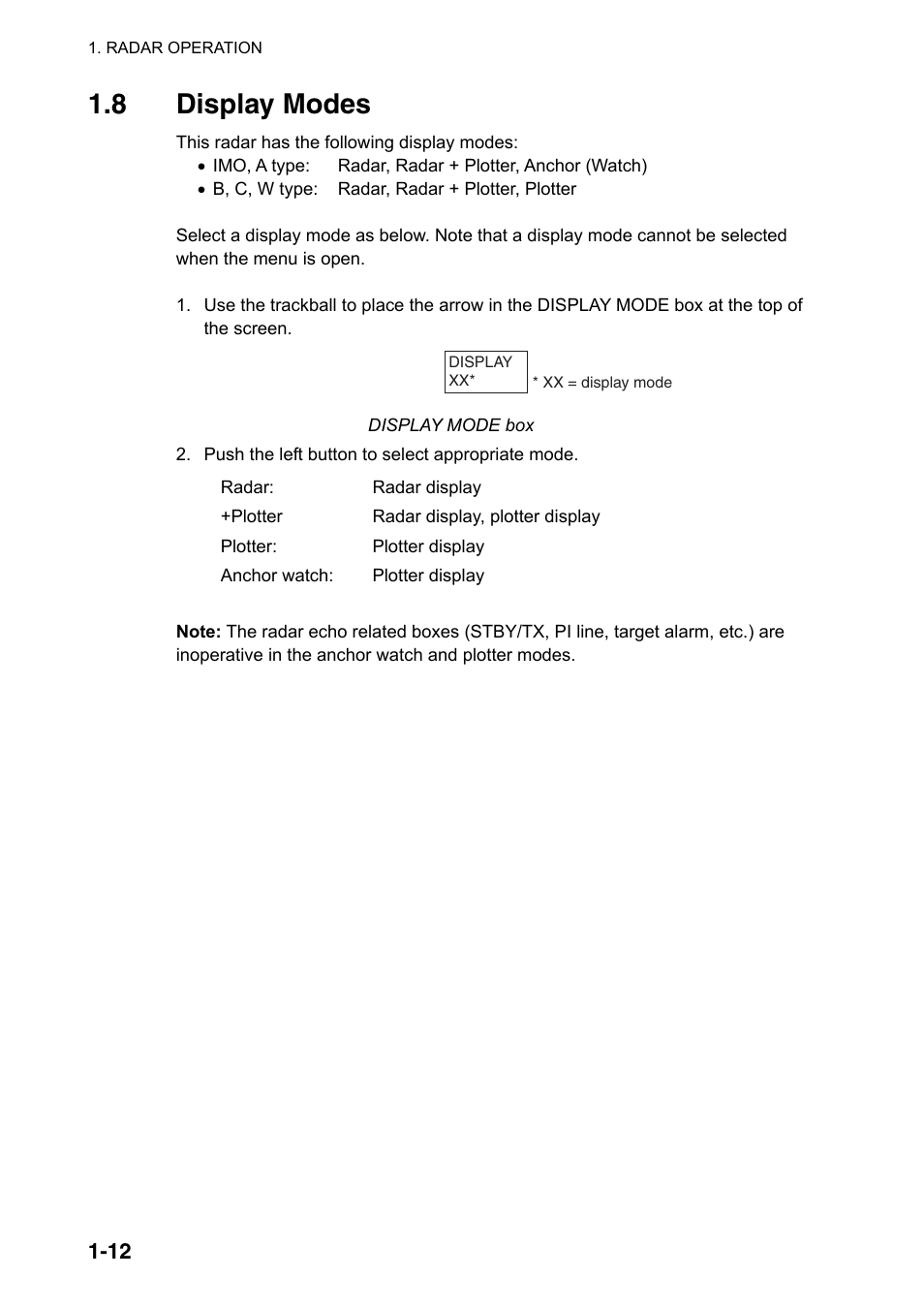 8 display modes | Furuno FAR-2107(-BB) User Manual | Page 34 / 312