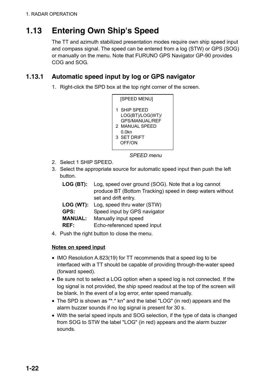 13 entering own ship's speed | Furuno FAR-2107(-BB) User Manual | Page 44 / 312