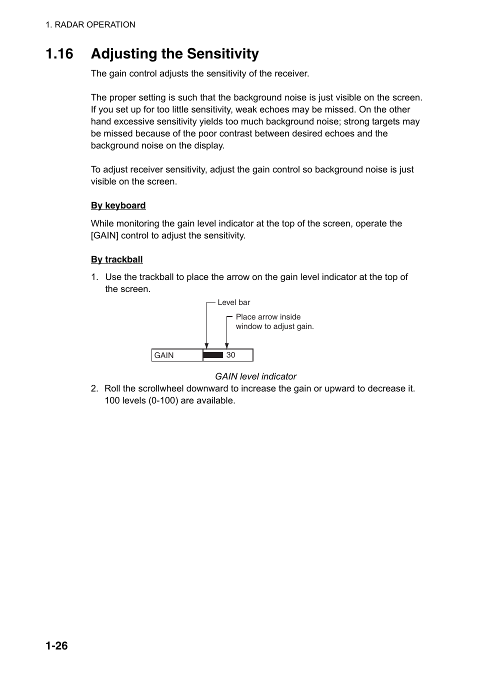 16 adjusting the sensitivity | Furuno FAR-2107(-BB) User Manual | Page 48 / 312