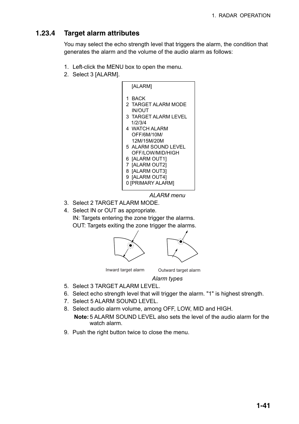 4 target alarm attributes | Furuno FAR-2107(-BB) User Manual | Page 63 / 312