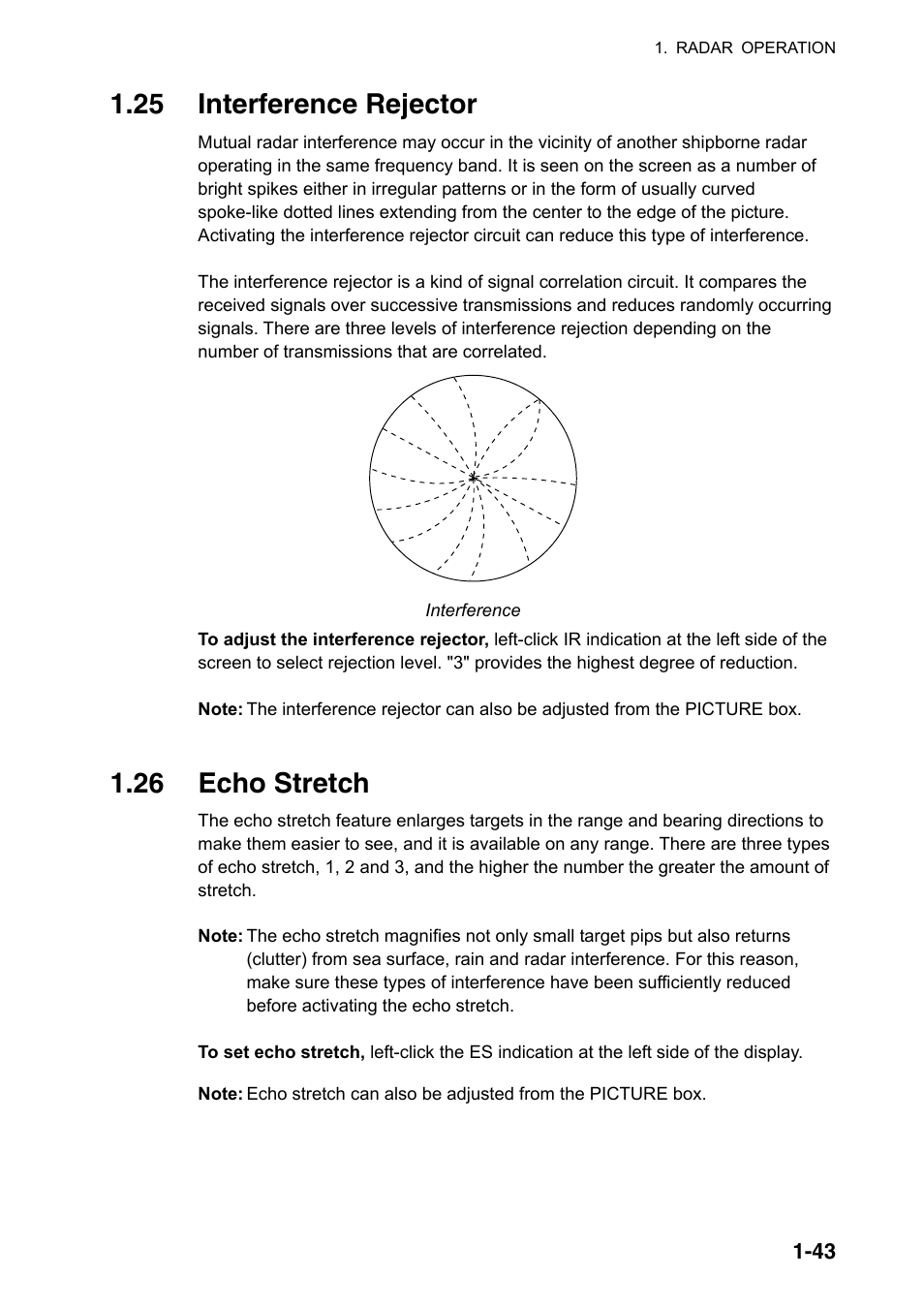 25 interference rejector, 26 echo stretch | Furuno FAR-2107(-BB) User Manual | Page 65 / 312