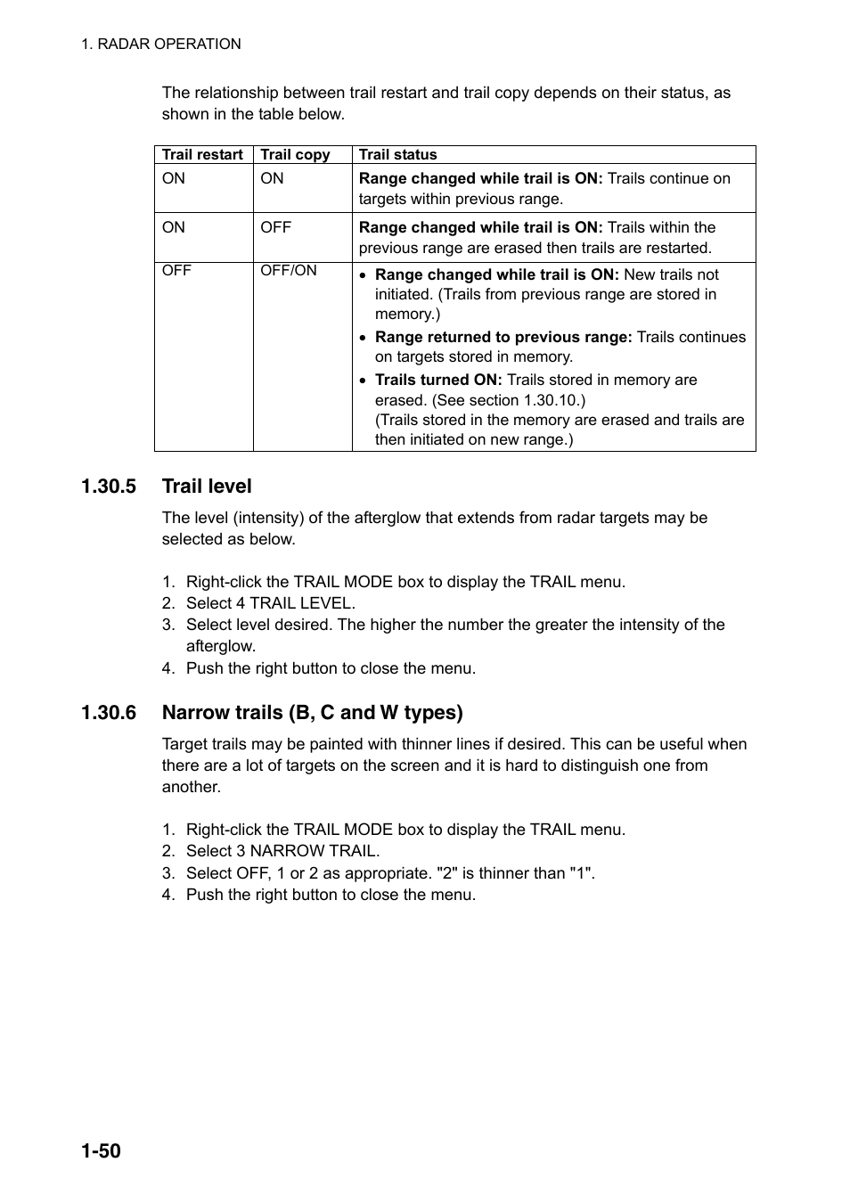 5 trail level, 6 narrow trails (b, c and w types) | Furuno FAR-2107(-BB) User Manual | Page 72 / 312