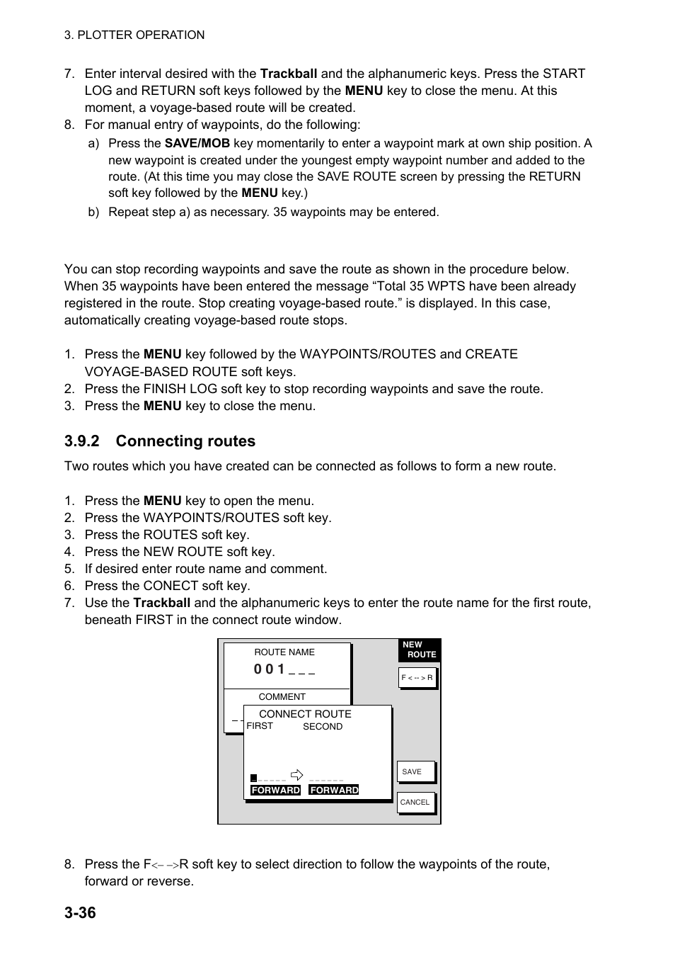 2 connecting routes | Furuno NATVET 1824C User Manual | Page 101 / 239