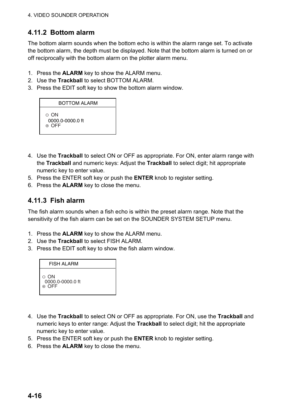 3 fish alarm | Furuno NATVET 1824C User Manual | Page 137 / 239