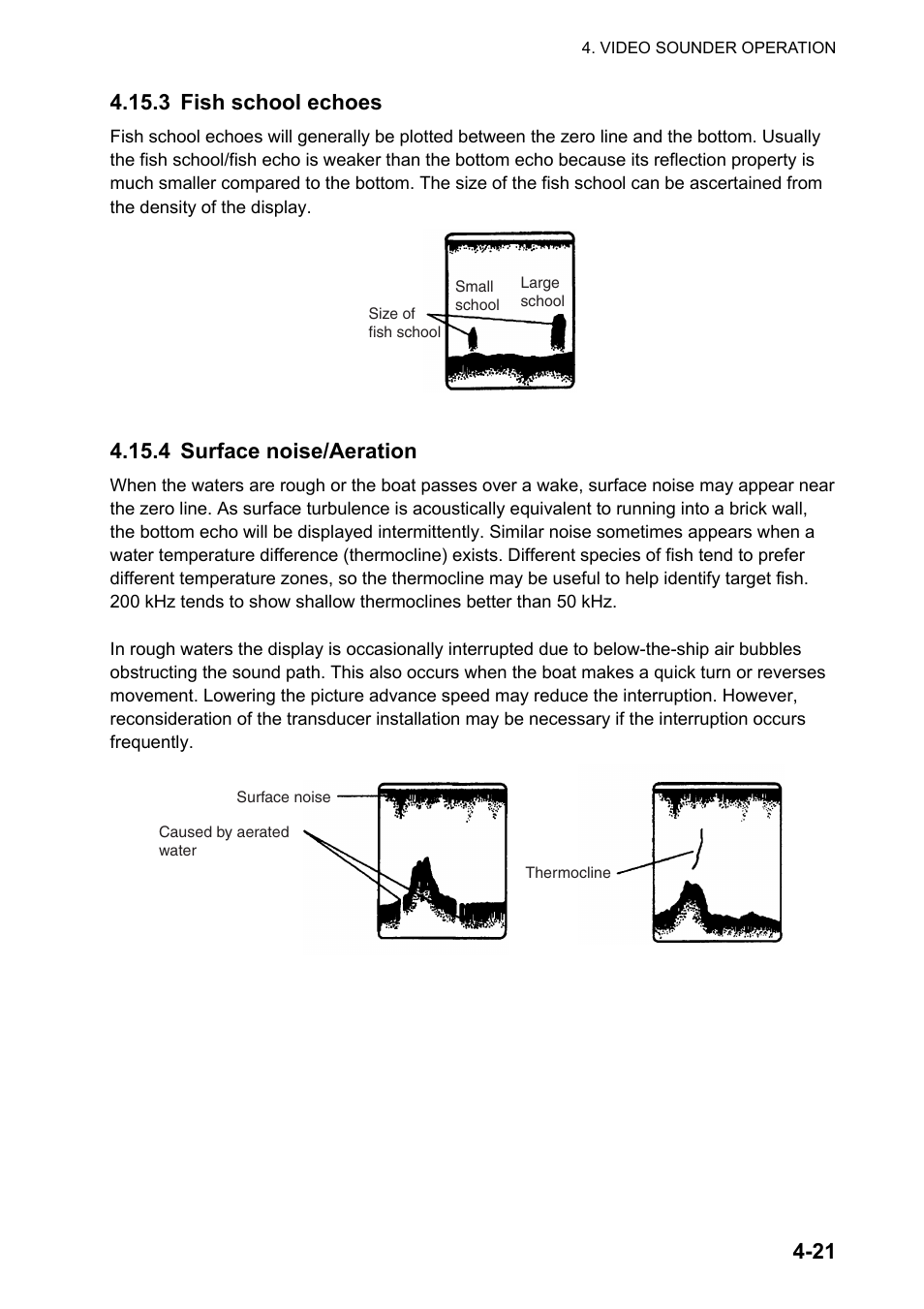 4 surface noise/aeration | Furuno NATVET 1824C User Manual | Page 142 / 239