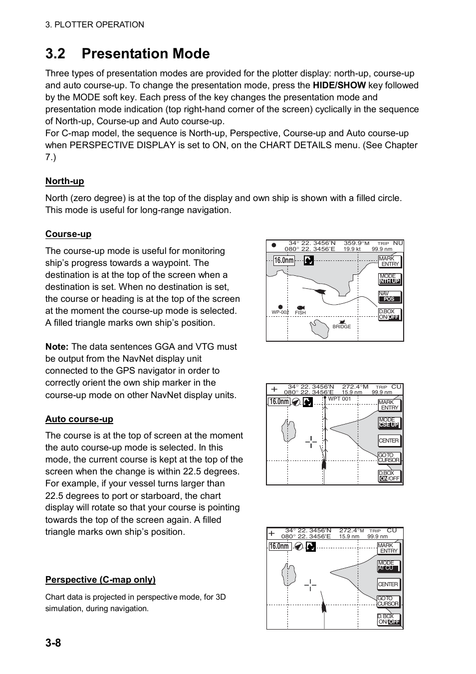 2 presentation mode | Furuno NATVET 1824C User Manual | Page 73 / 239