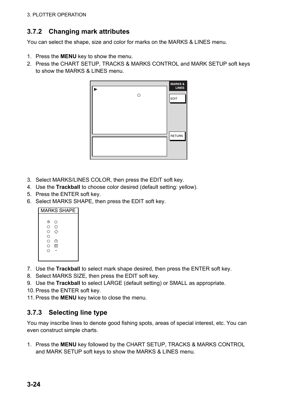 3 selecting line type | Furuno NATVET 1824C User Manual | Page 89 / 239