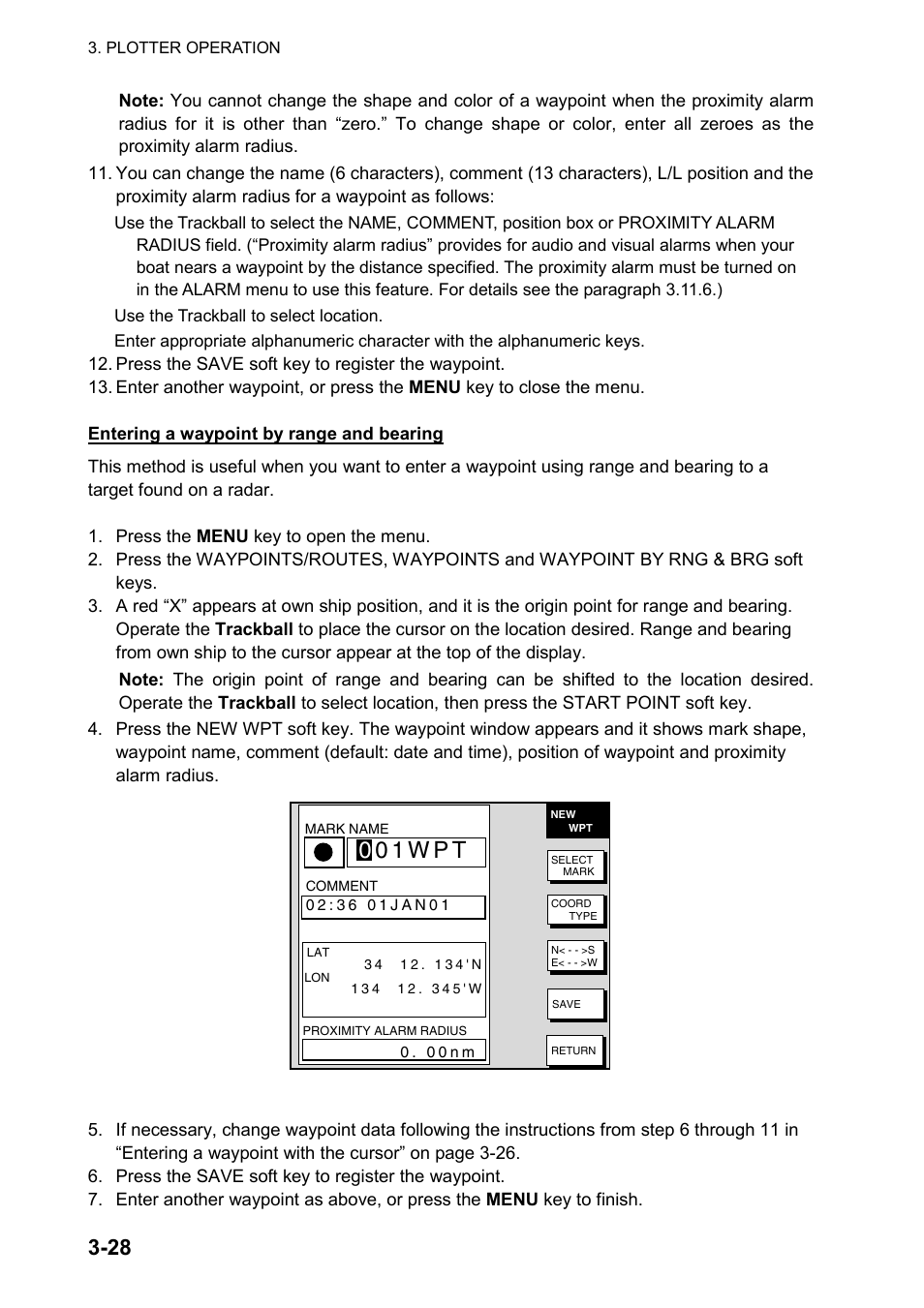 0 0 1 w p t | Furuno NATVET 1824C User Manual | Page 93 / 239