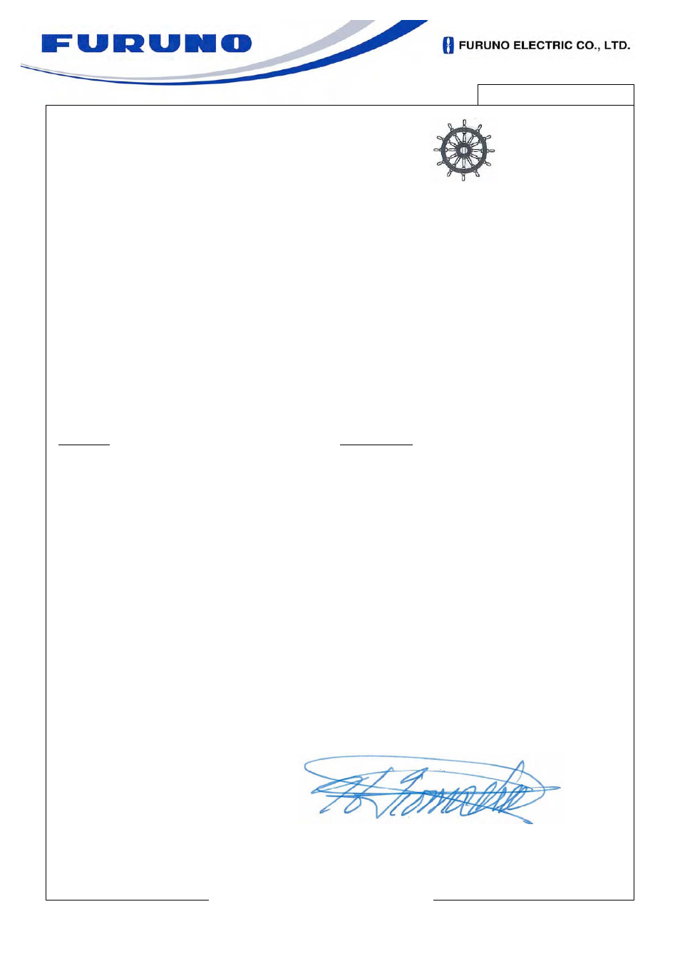 Declaration of conformity | Furuno FS-5070 User Manual | Page 217 / 219