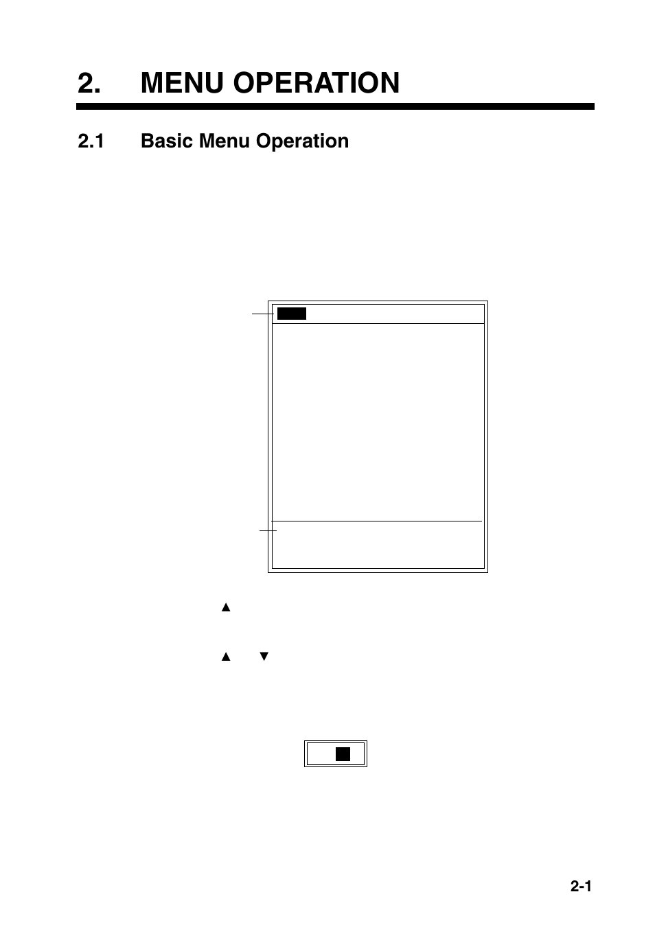 Menu operation, 1 basic menu operation | Furuno FCV-1100L User Manual | Page 31 / 84