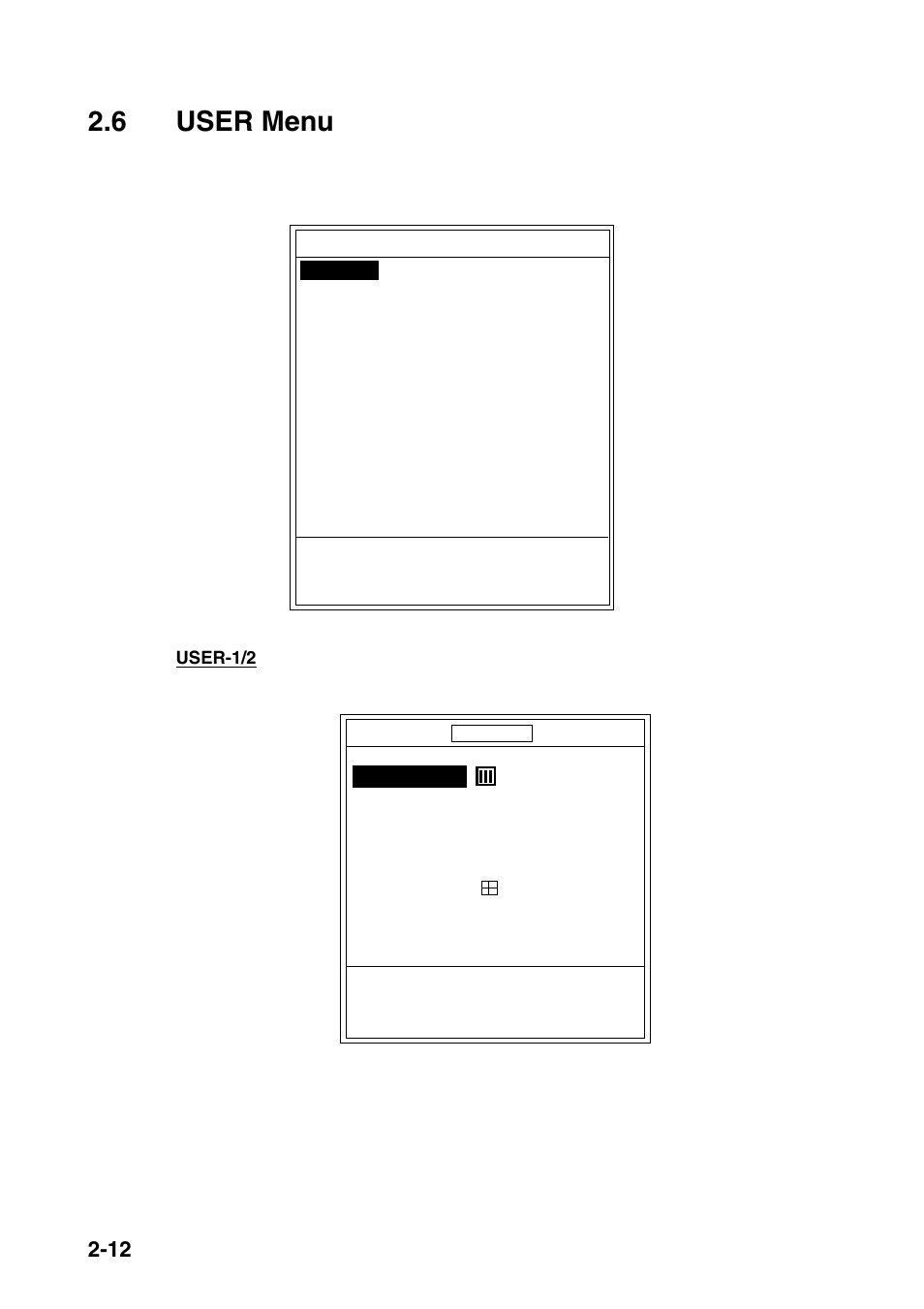 6 user menu | Furuno FCV-1100L User Manual | Page 42 / 84