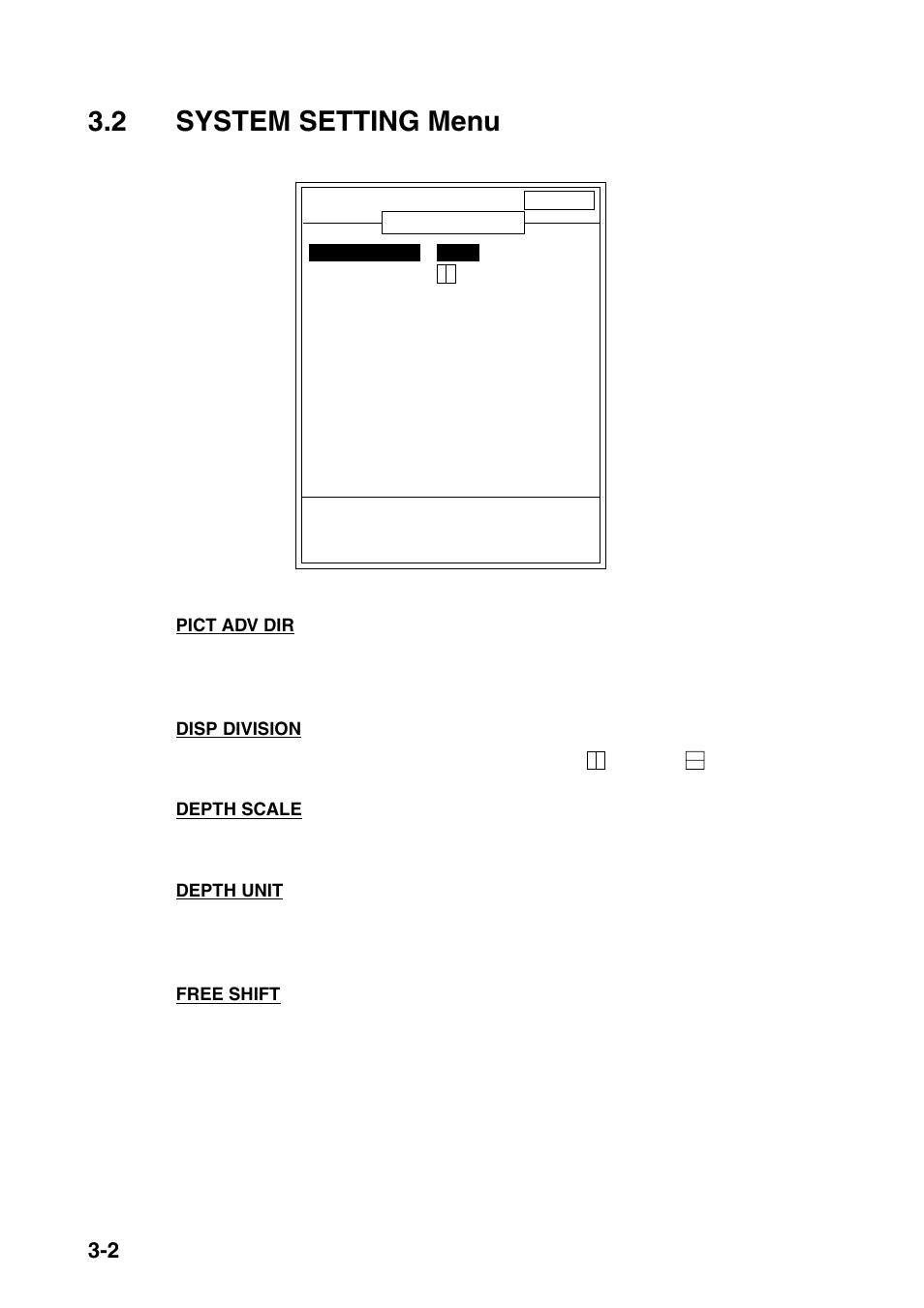 2 system setting menu | Furuno FCV-1100L User Manual | Page 50 / 84