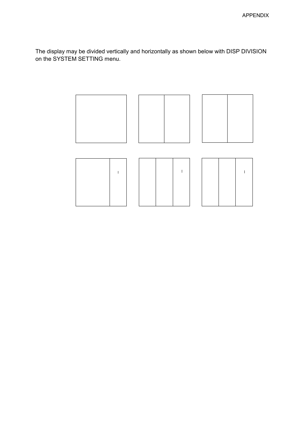 Display division, Vertical division | Furuno FCV-1100L User Manual | Page 79 / 84