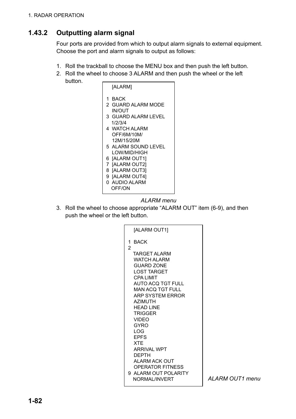 2 outputting alarm signal | Furuno FAR-2107 User Manual | Page 108 / 280