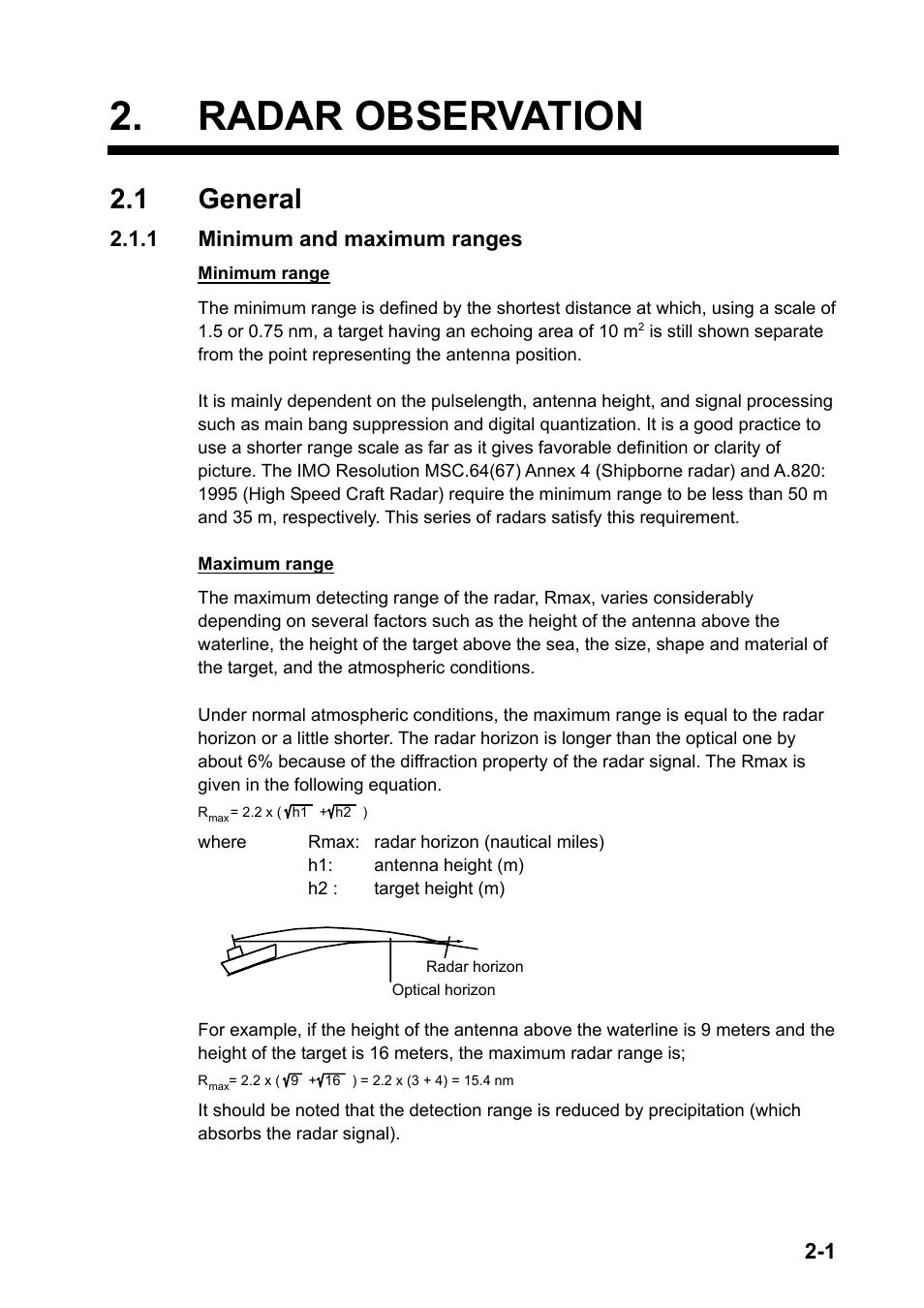 Radar observation, 1 general | Furuno FAR-2107 User Manual | Page 125 / 280