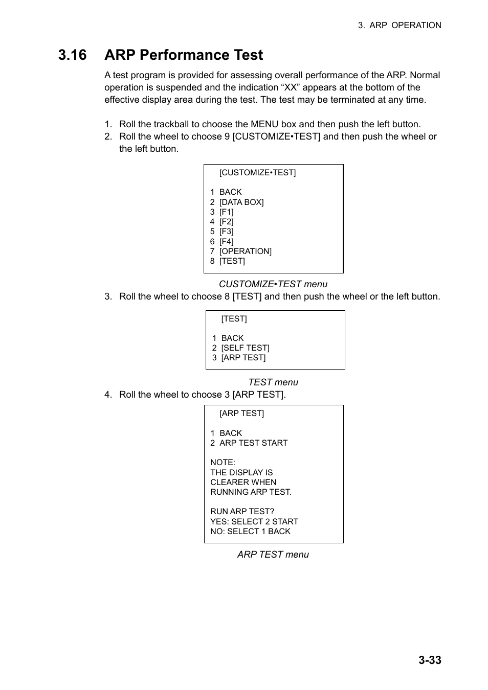 16 arp performance test | Furuno FAR-2107 User Manual | Page 165 / 280