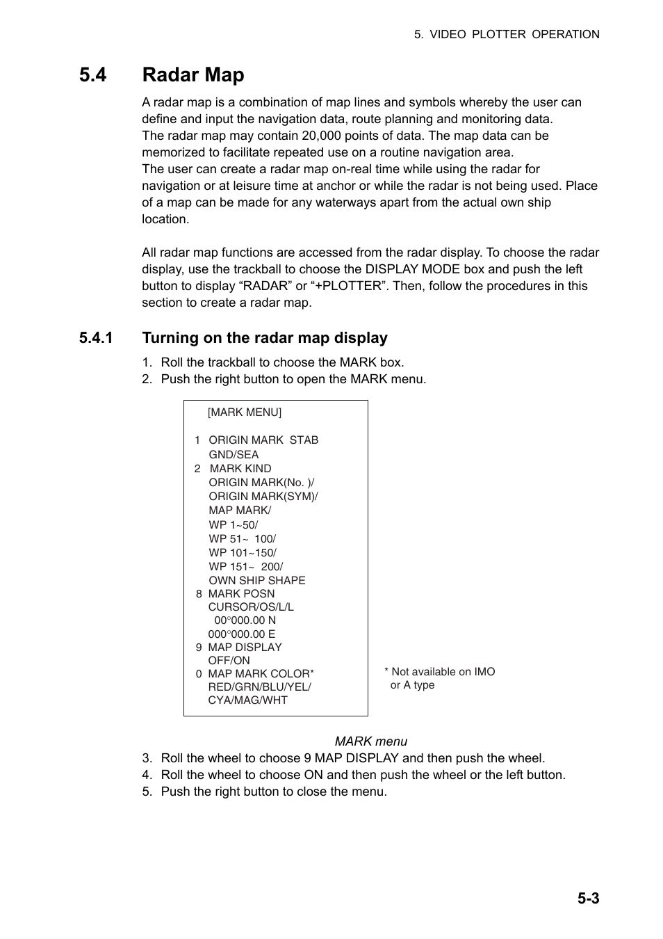 4 radar map, 1 turning on the radar map display | Furuno FAR-2107 User Manual | Page 197 / 280
