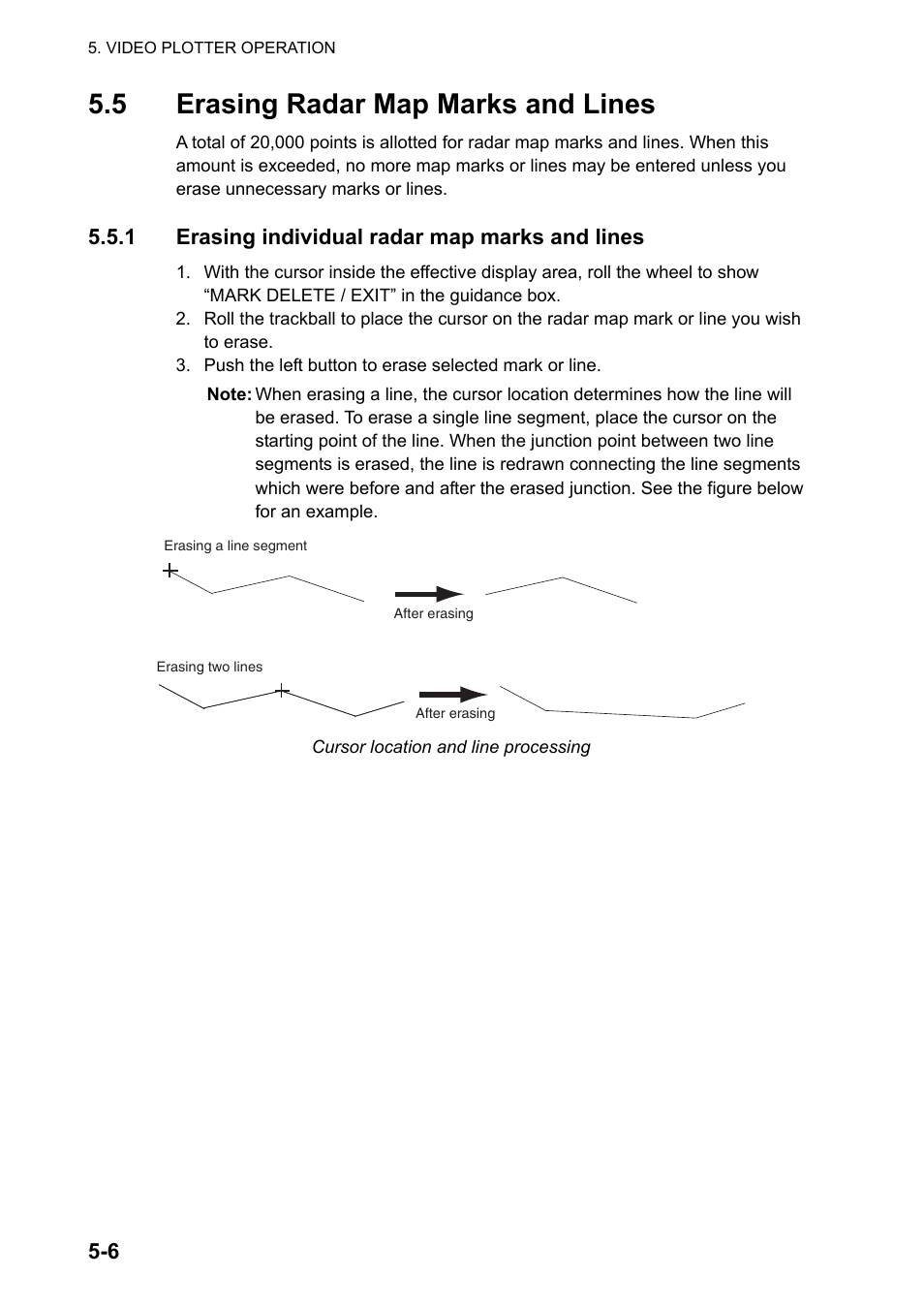 5 erasing radar map marks and lines | Furuno FAR-2107 User Manual | Page 200 / 280