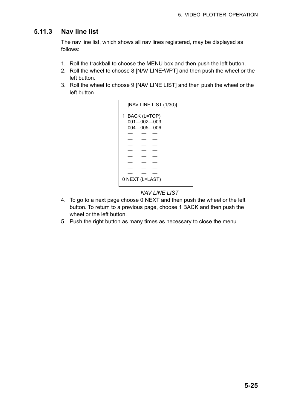 3 nav line list | Furuno FAR-2107 User Manual | Page 219 / 280