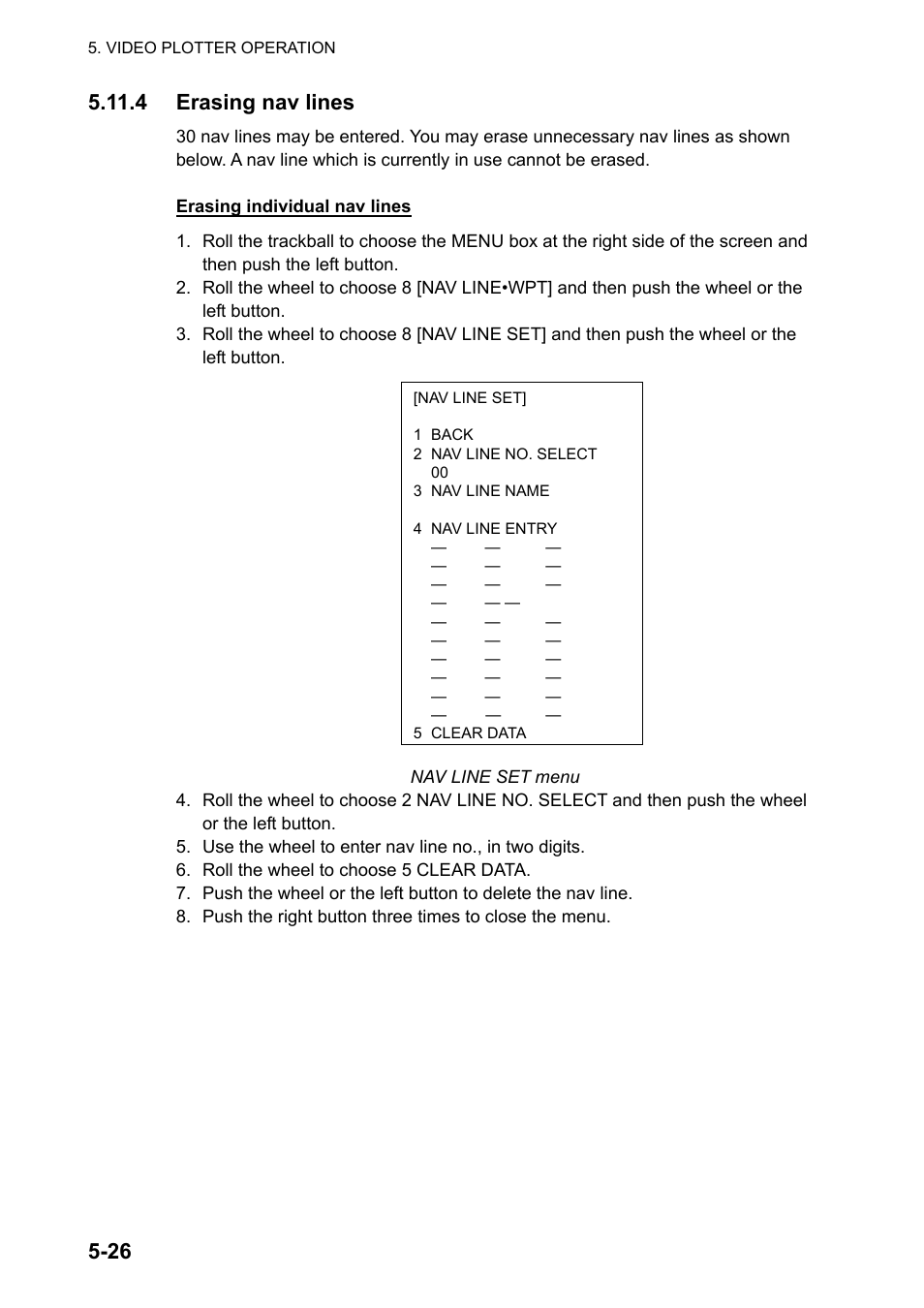 4 erasing nav lines | Furuno FAR-2107 User Manual | Page 220 / 280