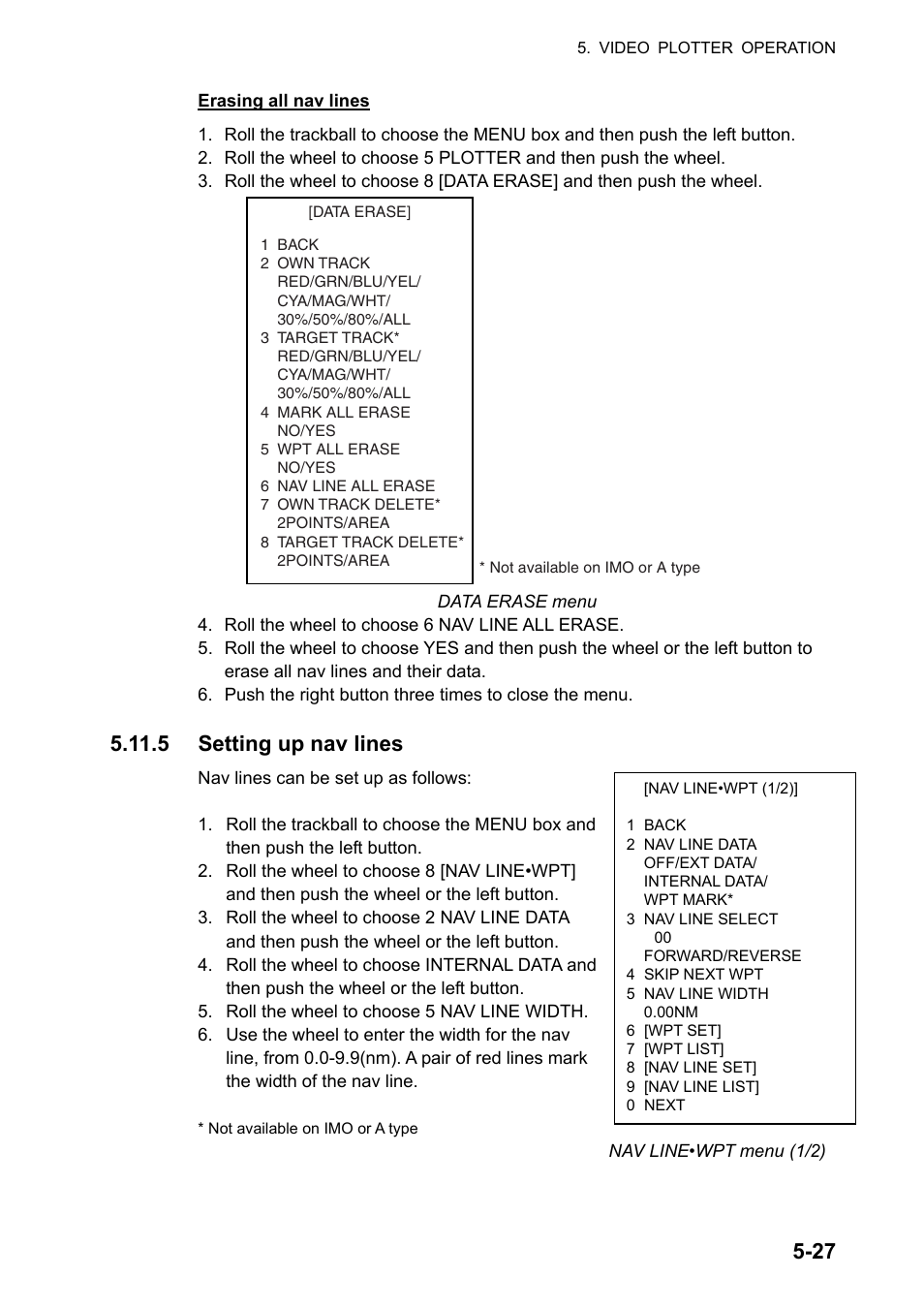 5 setting up nav lines | Furuno FAR-2107 User Manual | Page 221 / 280