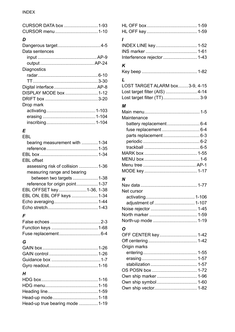 In-2 | Furuno FAR-2107 User Manual | Page 276 / 280