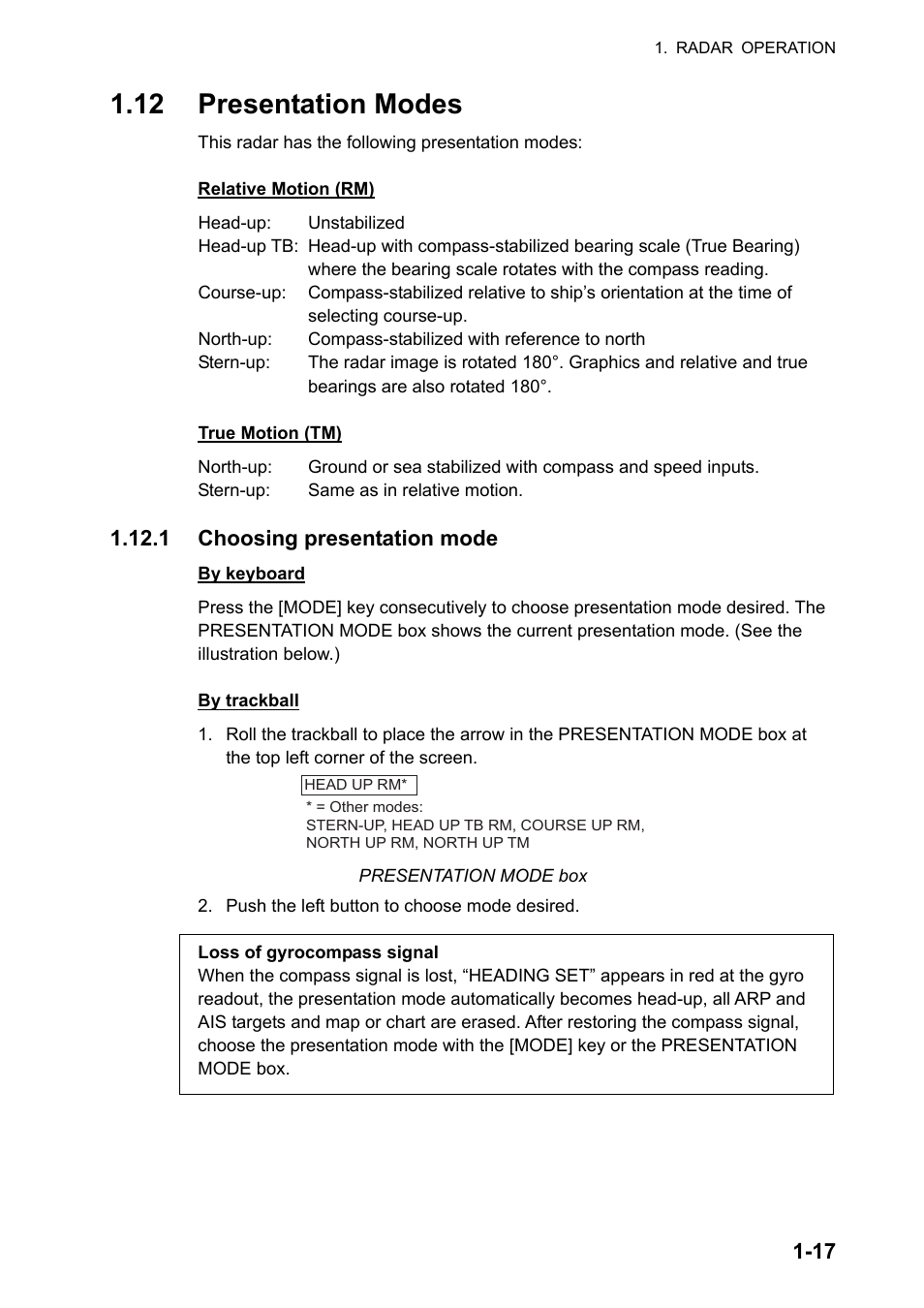 12 presentation modes | Furuno FAR-2107 User Manual | Page 43 / 280