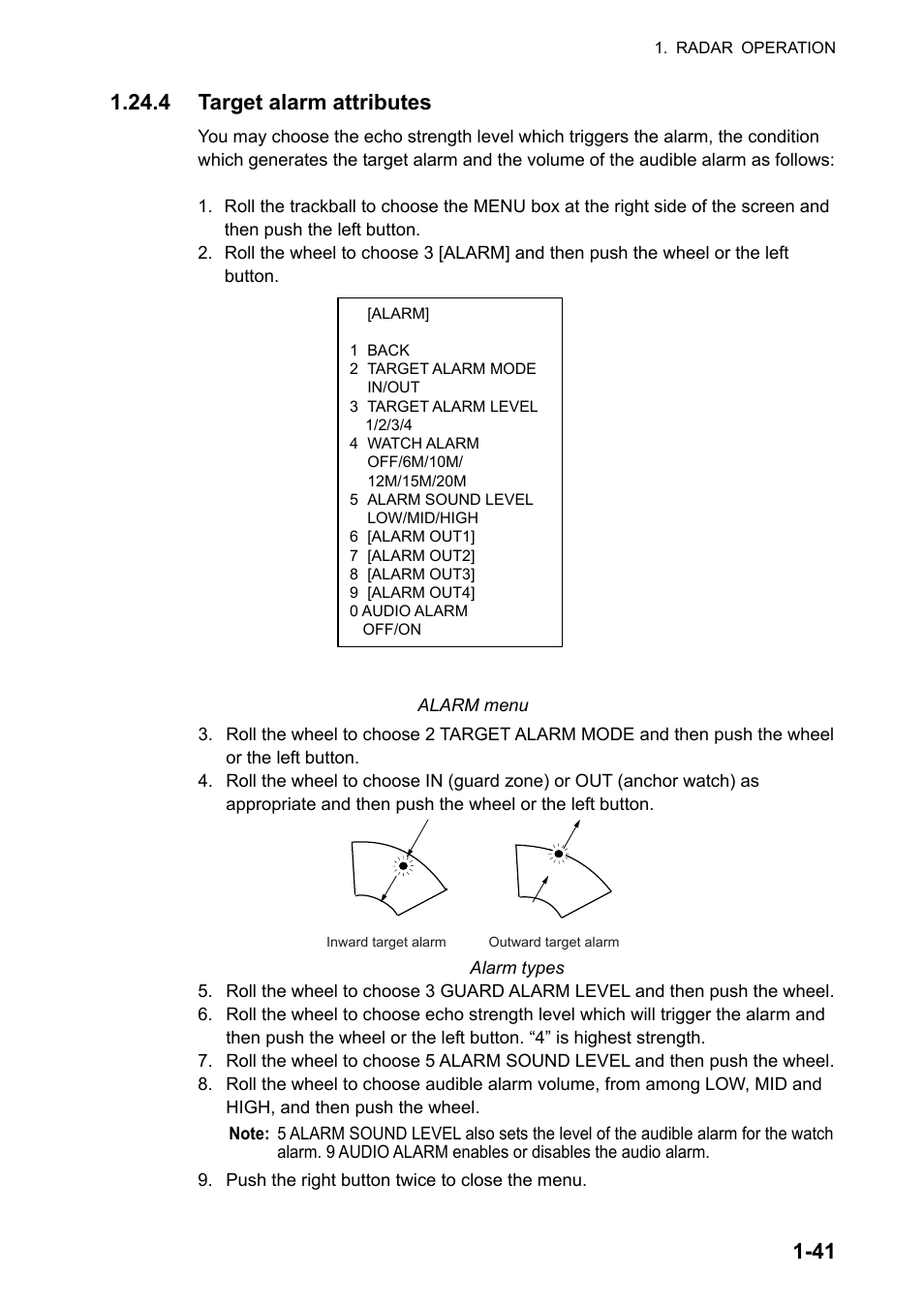 4 target alarm attributes | Furuno FAR-2107 User Manual | Page 67 / 280