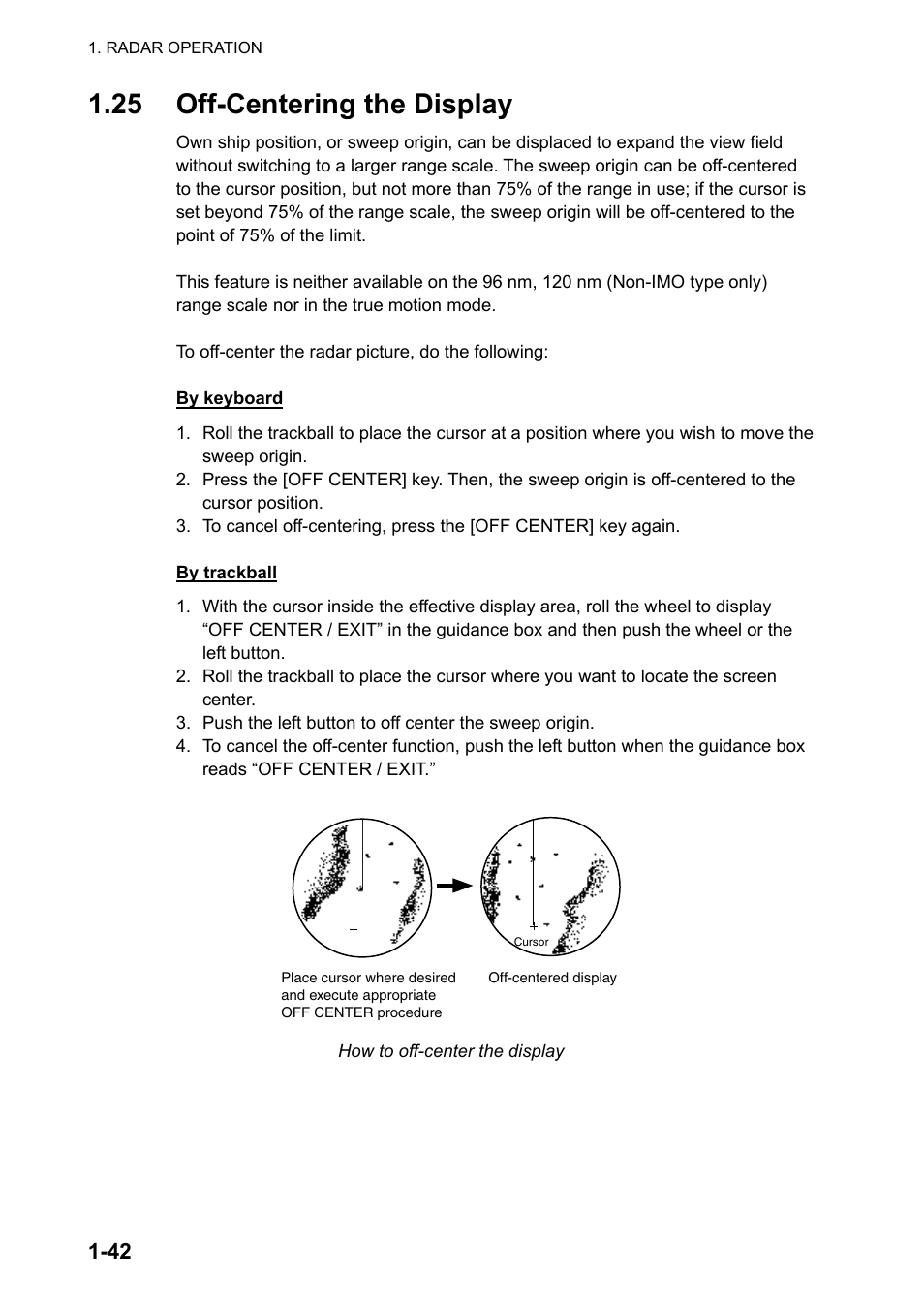 25 off-centering the display | Furuno FAR-2107 User Manual | Page 68 / 280