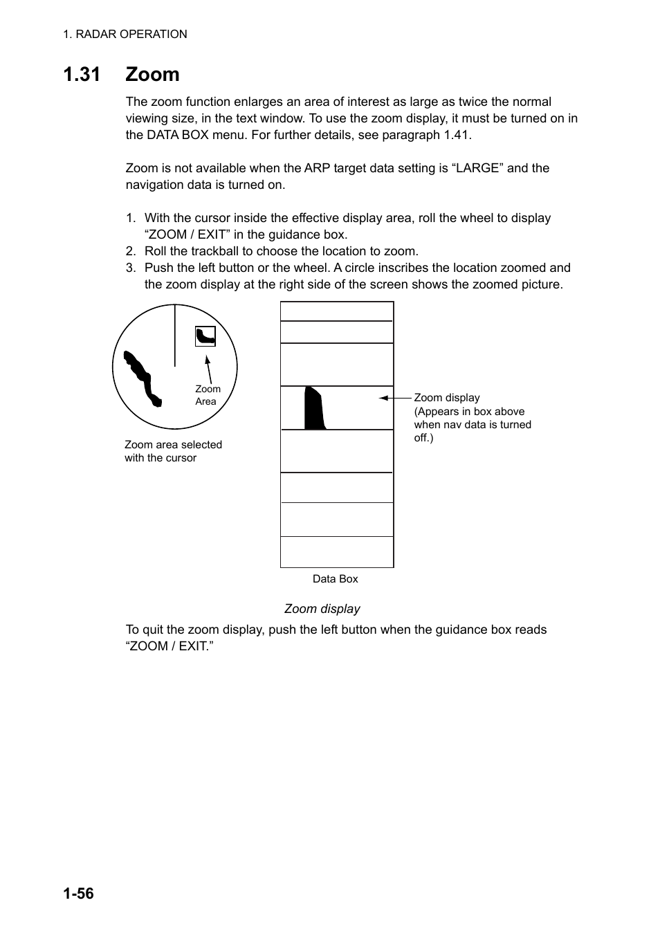 31 zoom | Furuno FAR-2107 User Manual | Page 82 / 280