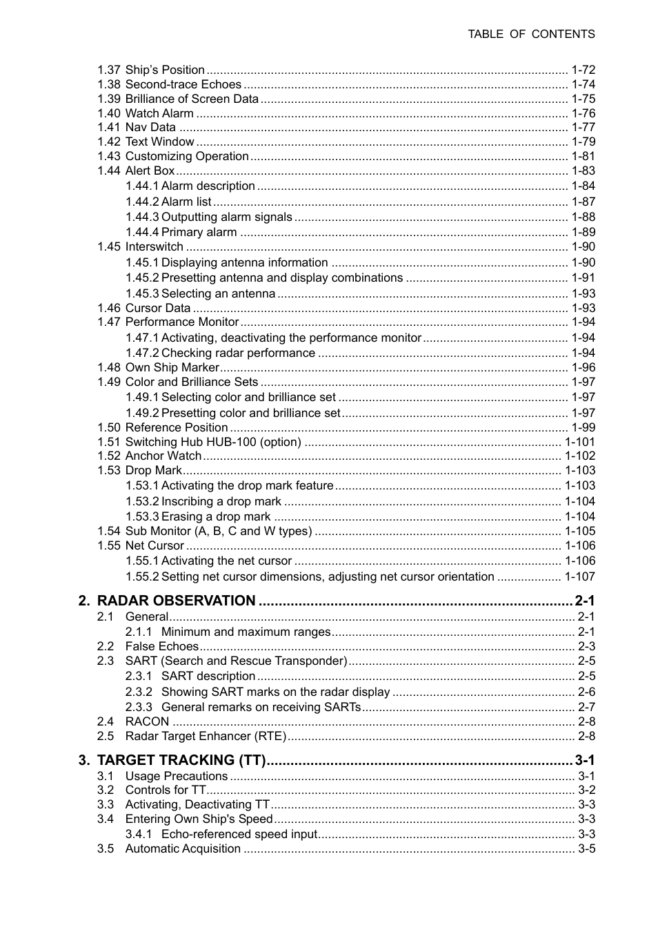Furuno FAR-2107 User Manual | Page 9 / 280