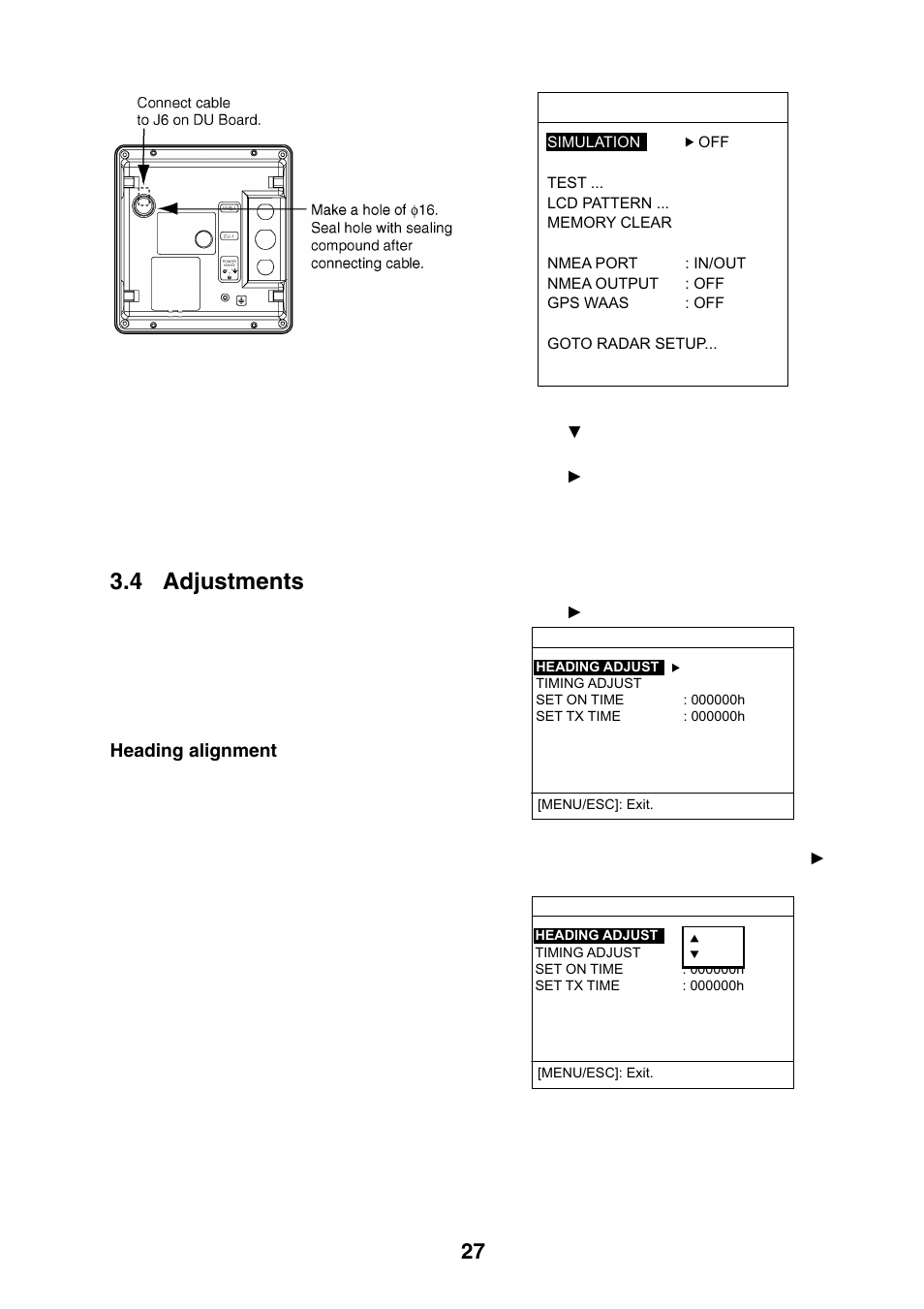 4 adjustments | Furuno 1623 User Manual | Page 34 / 47