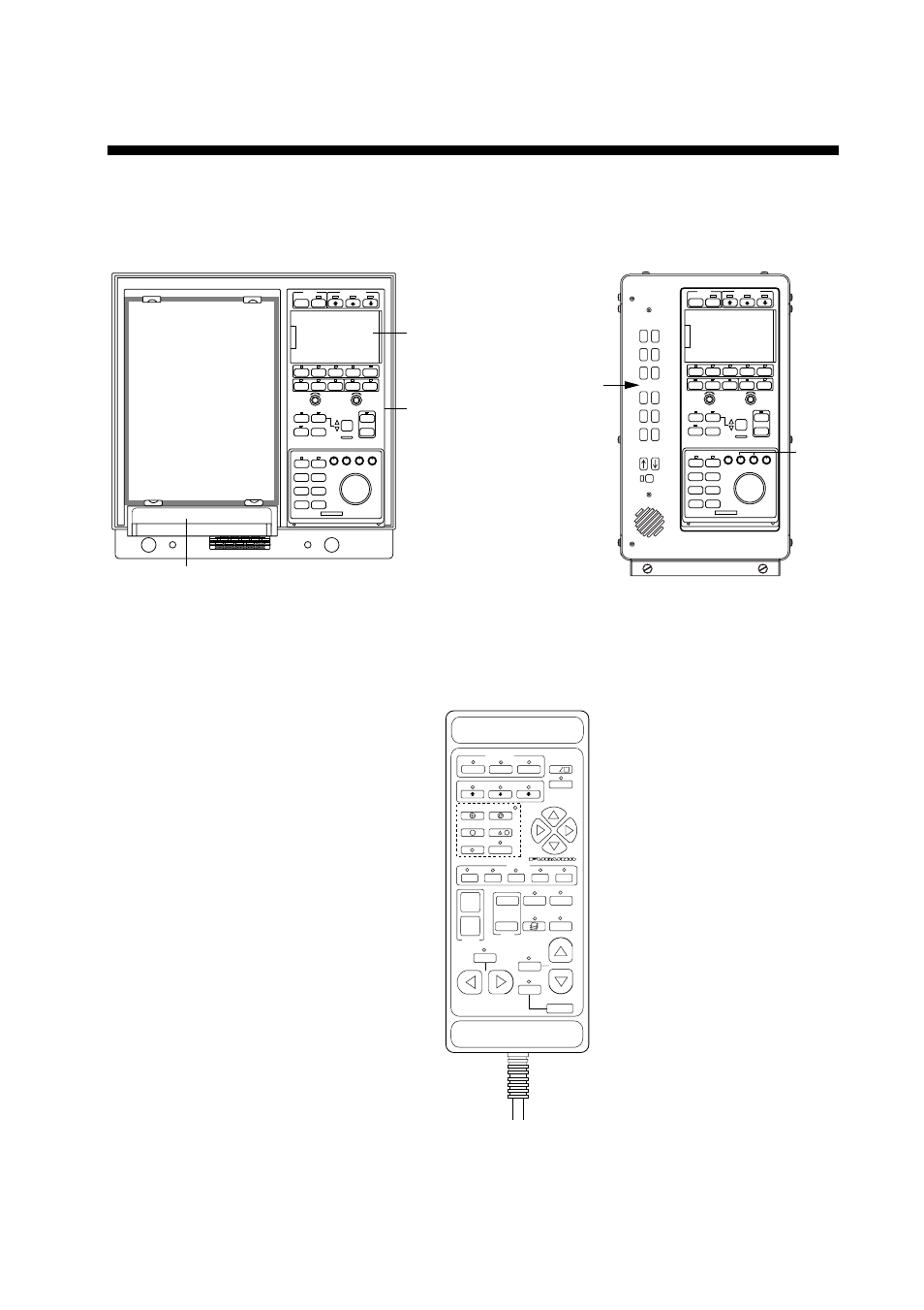 Control description, Display unit processor unit (csh-23f only), Remote control box | Sub panel 1 main panel sub panel 2 | Furuno COLOR SCANNING CSH-23F/24F User Manual | Page 11 / 116